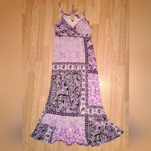 Mossimo Purple Boho Maxi Dress size Medium